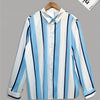 Dark Gray New Men'S Striped Long-Sleeve Business Shirt