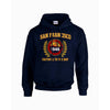 Black San Francisco Hoodie  |Gildan 18500 Front DTF