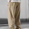 Gray Men'S Corduroy Straight-Leg Pants | Drawstring Waist, Belt Closure, Comfortable And Versatile, Ideal For Fall/Winter