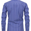 White Smoke Men's New Thin Digital Print Striped Long Sleeve Shirt, Wrinkle-, No Ironing, Versatile Fashion Date Shirt