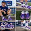 Buffalo Bills Zubaz Children's Hole Shoes – Red Blue White Zebra Game Day Style