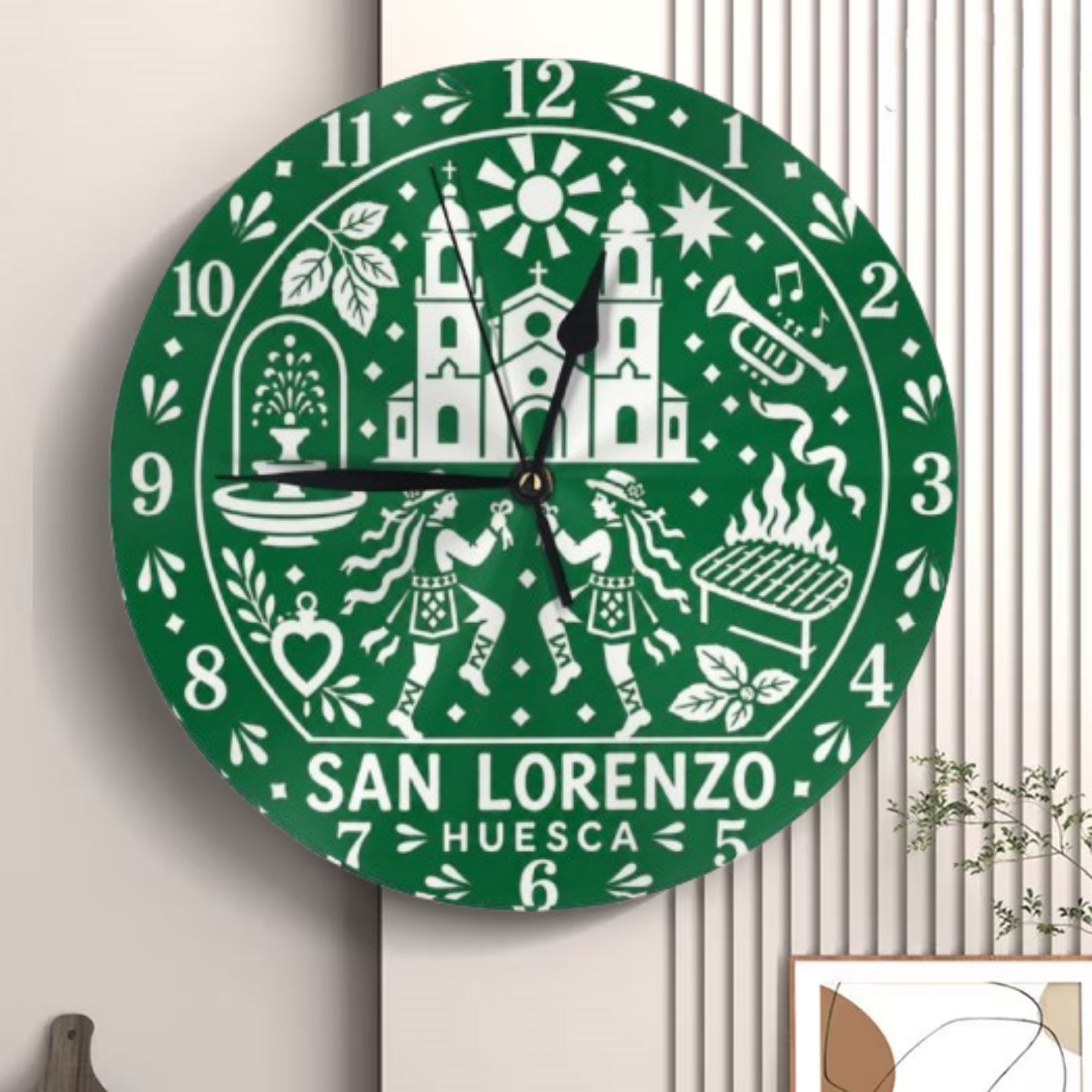 Reloj de Pared San Lorenzo Huesca streetwear fashion product image 3