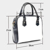 White Smoke Handbag With Single Shoulder Strap – Red Blue White Zebra Game Day Style