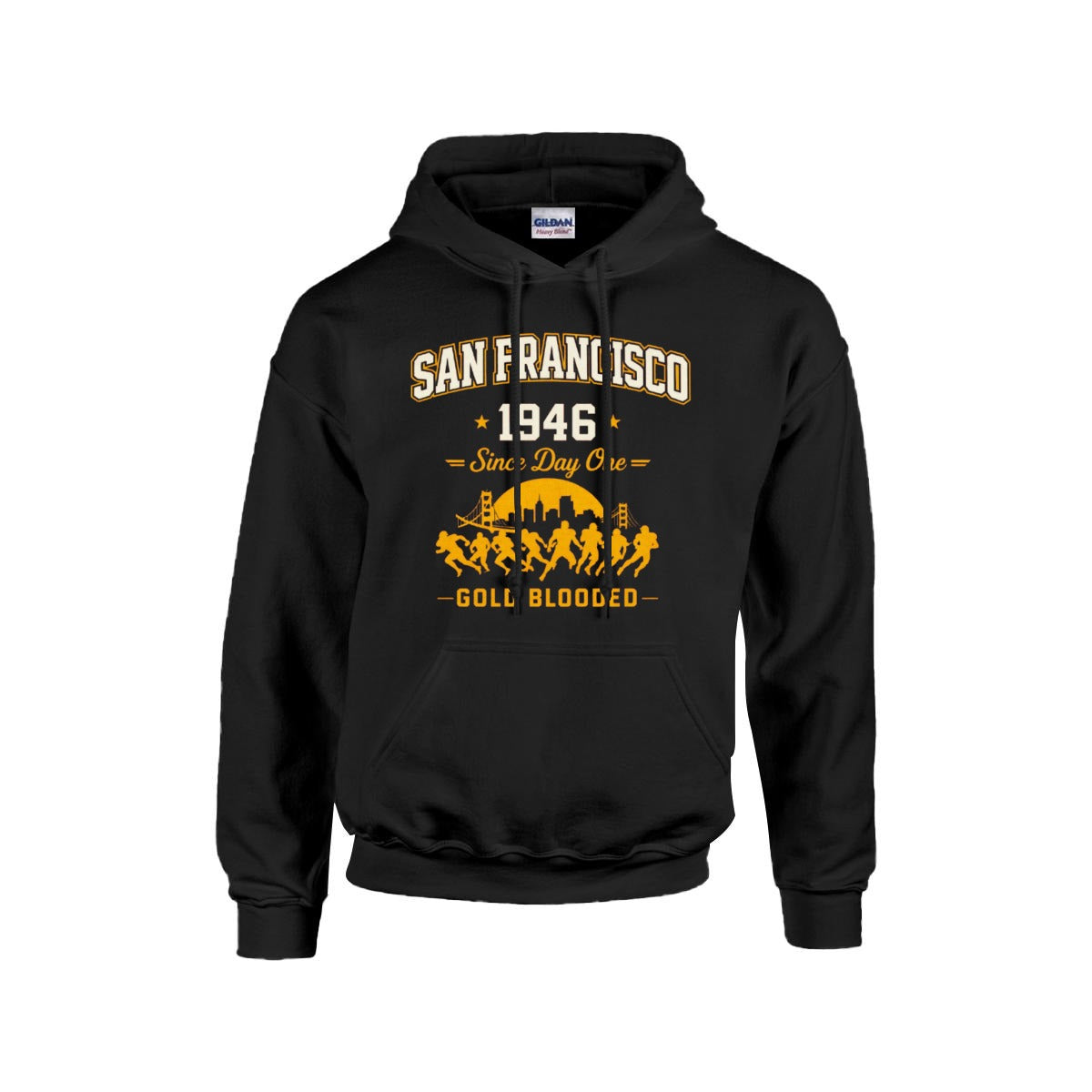 Athletic Aesthetic San Francisco football Hoodie |Gildan 18500