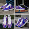 Buffalo Bills Zubaz Men's Low State Leather Stitching Shoes – Red Blue White Zebra Game Day Style