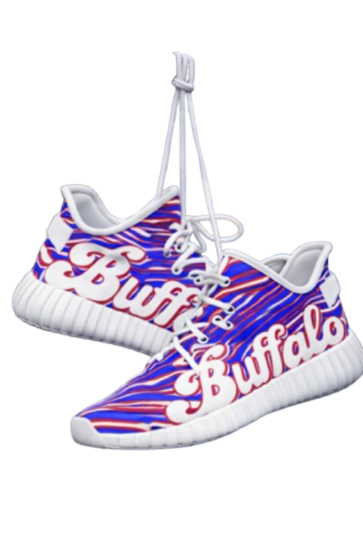 White Smoke Buffalo Game Day Sneakers – Zebra Football Streetwear Shoes