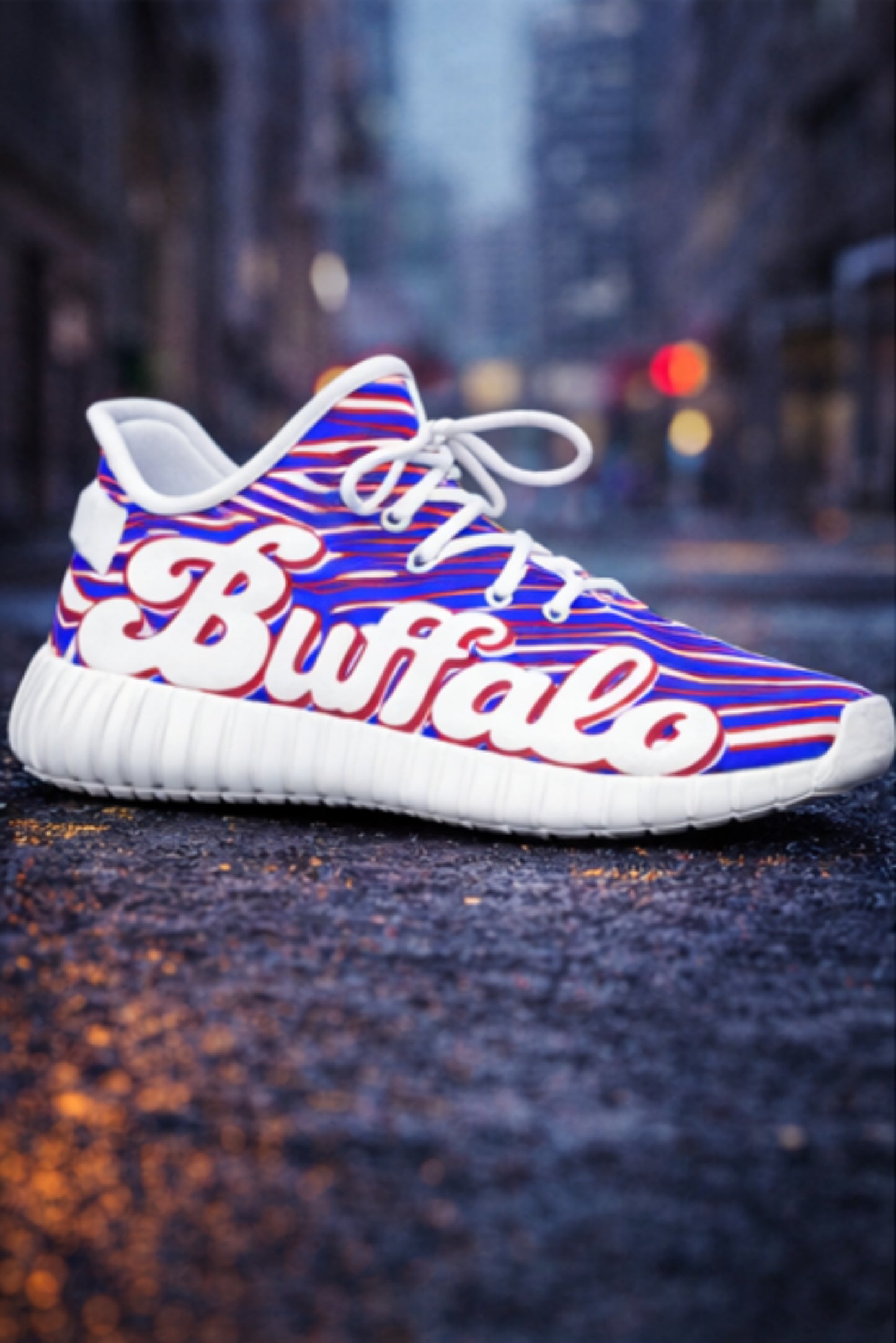Buffalo Game Day Sneakers – Zebra Football Streetwear Shoes
