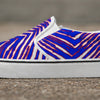 Buffalo Bills Zubaz Kid's Slip On Sneakers – Red Blue White Zebra Game Day Style