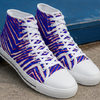 Buffalo Bills Zubaz Kid's Canvas Shoes – Red Blue White Zebra Game Day Style