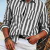 Dark Slate Gray A Classic Long-Sleeve Shirt for Men Featuring a Button-Up Style, Perfect for Both Formal And Casual Occasions Such As Business Meetings, Weddings, Vacations, And Everyday Wear. This Multifunctional Garment Makes an Excellent