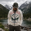 Glacier National Park Moose Mountain Zip-Up Jacket – Vintage Outdoor Adventure Fleece Hoodie