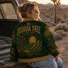 Joshua Tree National Park Vintage Green Jacket – Retro Desert Outdoor Streetwear Bomber