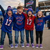 Buffalo Bills Zubaz Kid's Slip On Sneakers – Red Blue White Zebra Game Day Style