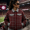 Alabama Crimson Tide Elephant Plaid Varsity Jacket – Premium Game Day Streetwear
