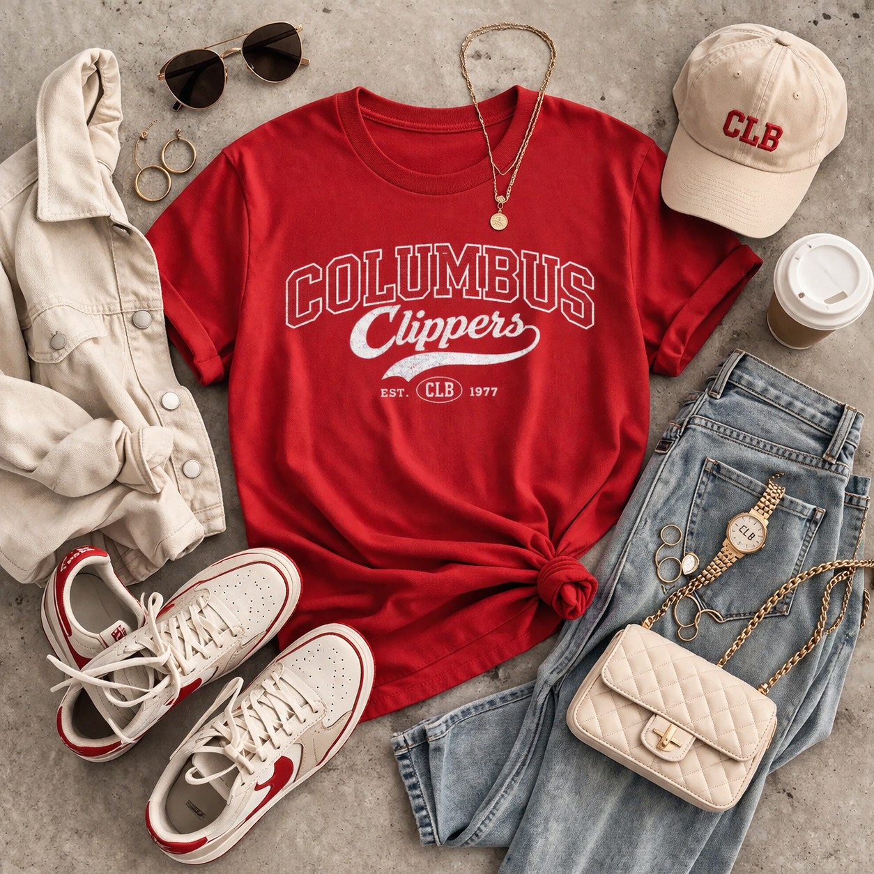 Columbus Clippers Baseball Tee — Retro Team  Shirt streetwear fashion product image 14