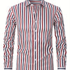 White Smoke Striped Business Shirt
