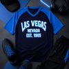 Las Vegas Nevada Graphic T-Shirt – Blue and Black Neon Style Tee