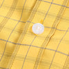 Light Goldenrod Yellow checkered Men's casual shirt