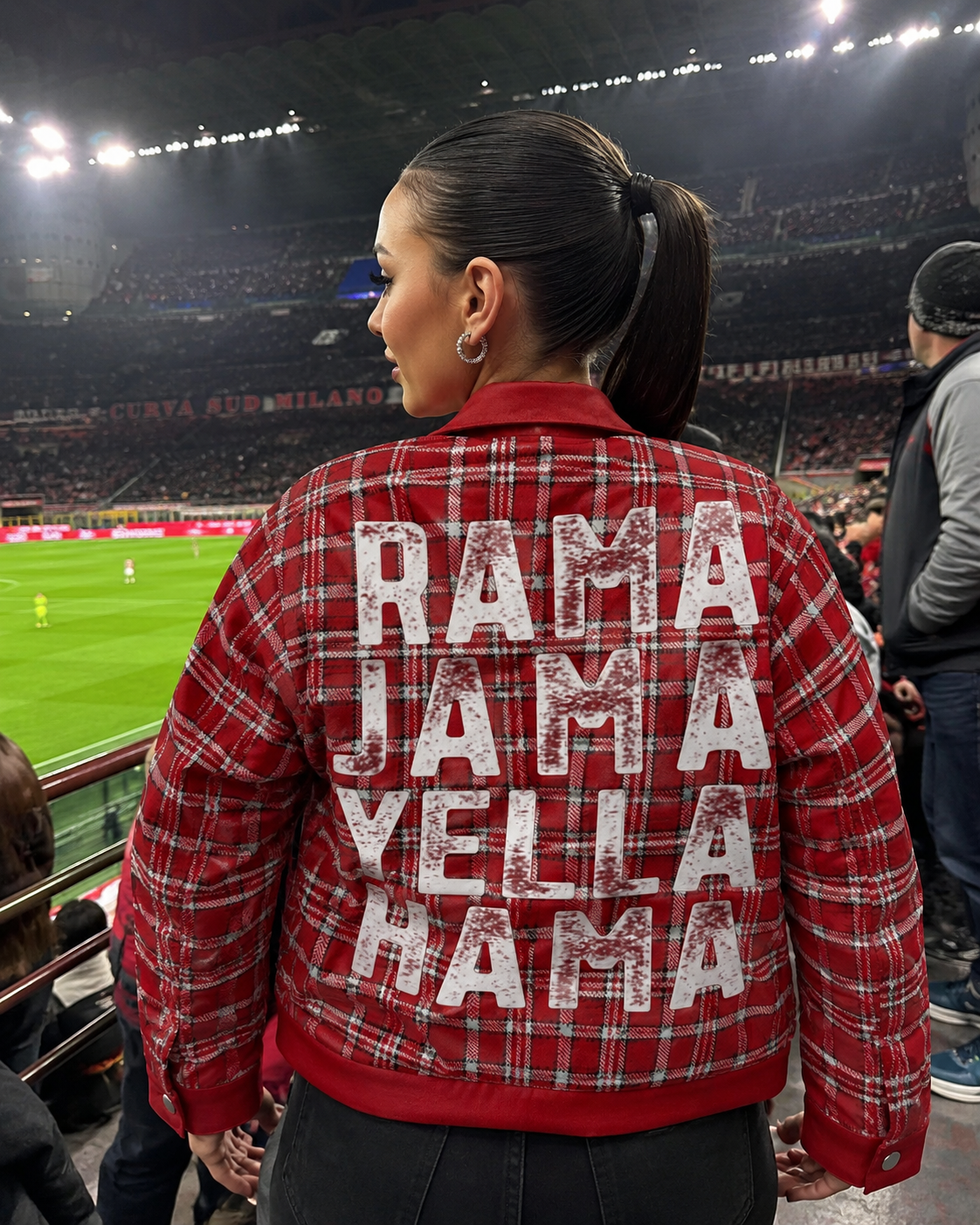Alabama Crimson Tide Plaid Game Day Jacket – Vintage Crimson Football Streetwear for Women