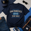 San Francisco Stay Gold Graphic T-Shirt – Golden State Heritage City Design