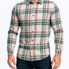 White Smoke Men's Business Casual Long Sleeve Shirt, Plaid Shirt for Men