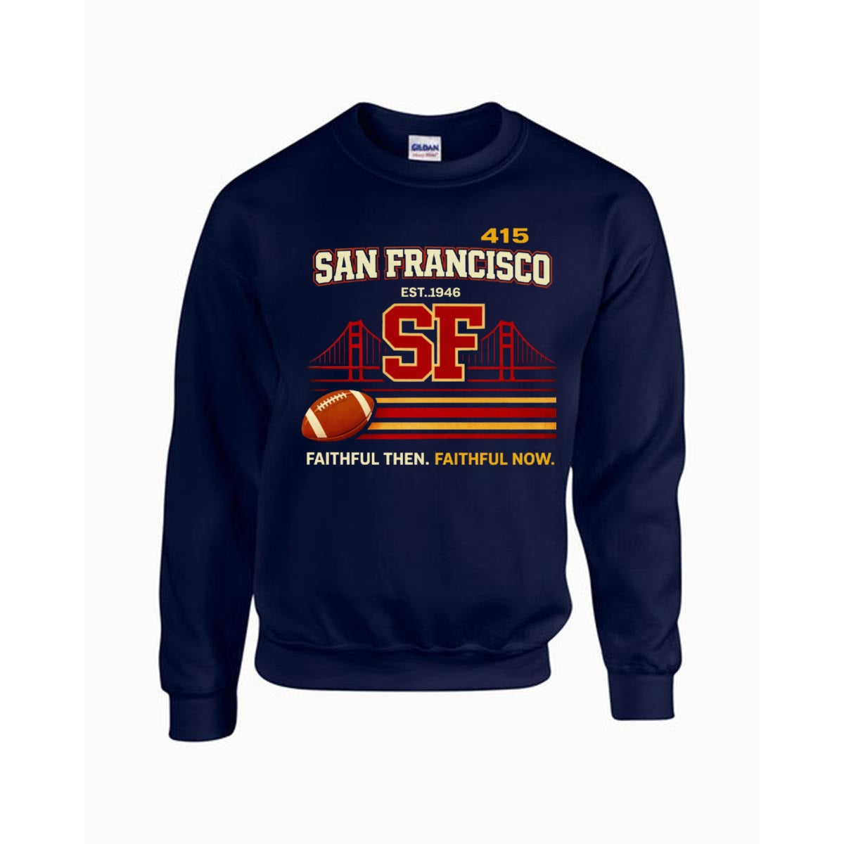 San Francisco Football Graphic Sweatshirt – Bay Area Game Day Streetwear