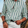 Light Gray A Classic Long-Sleeve Shirt for Men Featuring a Button-Up Style, Perfect for Both Formal And Casual Occasions Such As Business Meetings, Weddings, Vacations, And Everyday Wear. This Multifunctional Garment Makes an Excellent