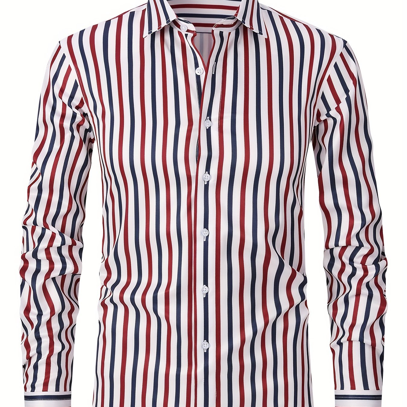 White Smoke Striped Business Shirt