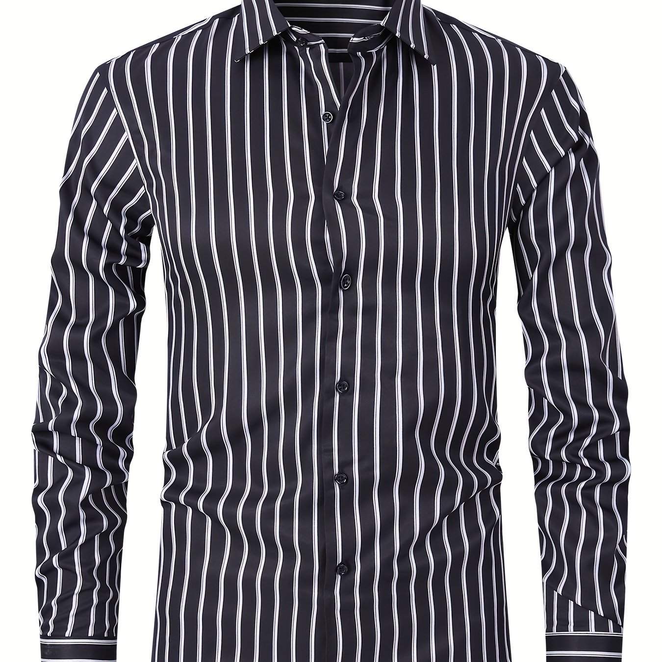 White Smoke Striped Business Shirt