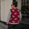 Alabama Elephant Print Varsity Jacket Game Day Streetwear for Men and Women