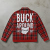 Ohio State - Plaid Jacket – Red Black Game Day Streetwear for Football Fans