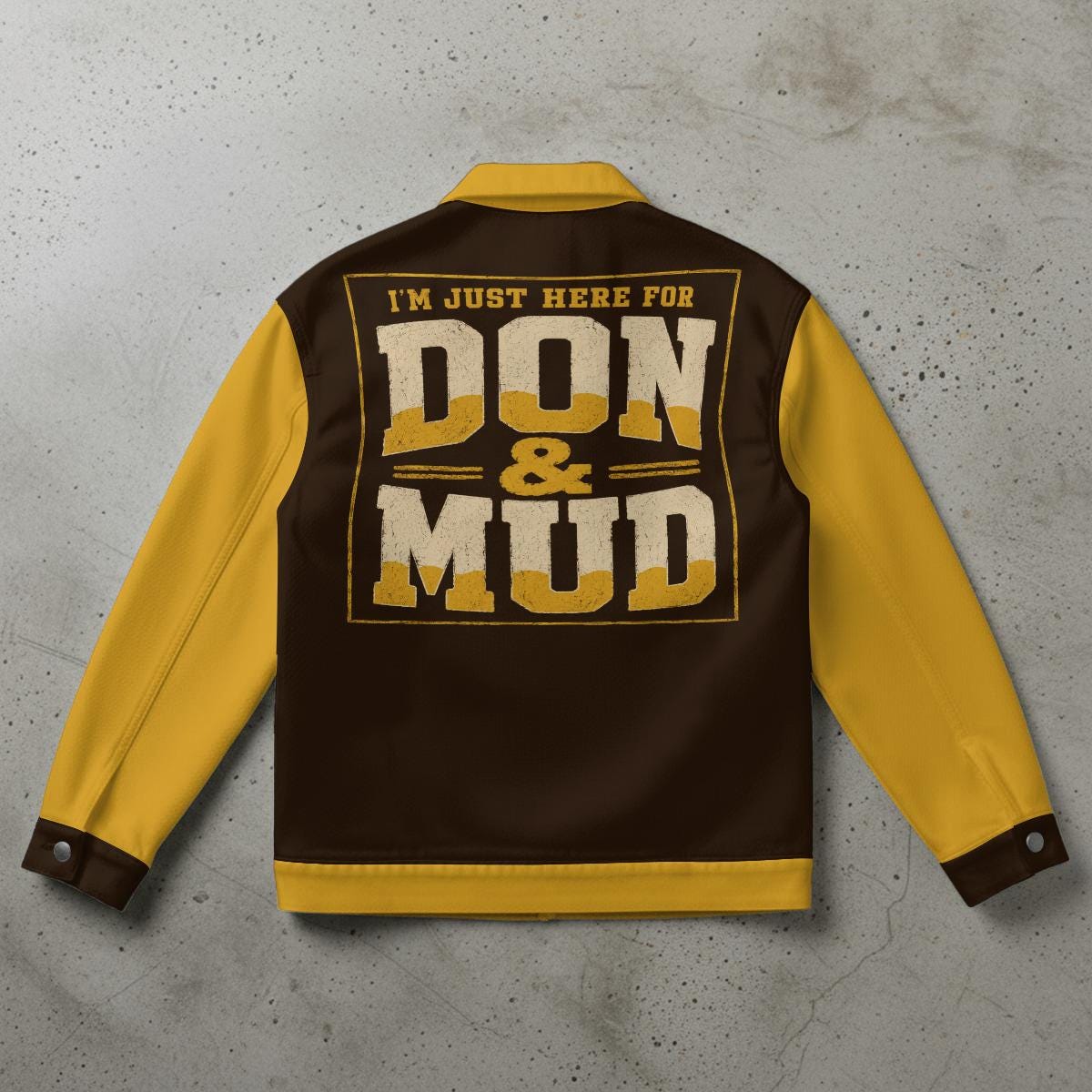 I'm Just Here For Don & Mud Unisex Collared Jacket - A tribute to San Diego Baseball