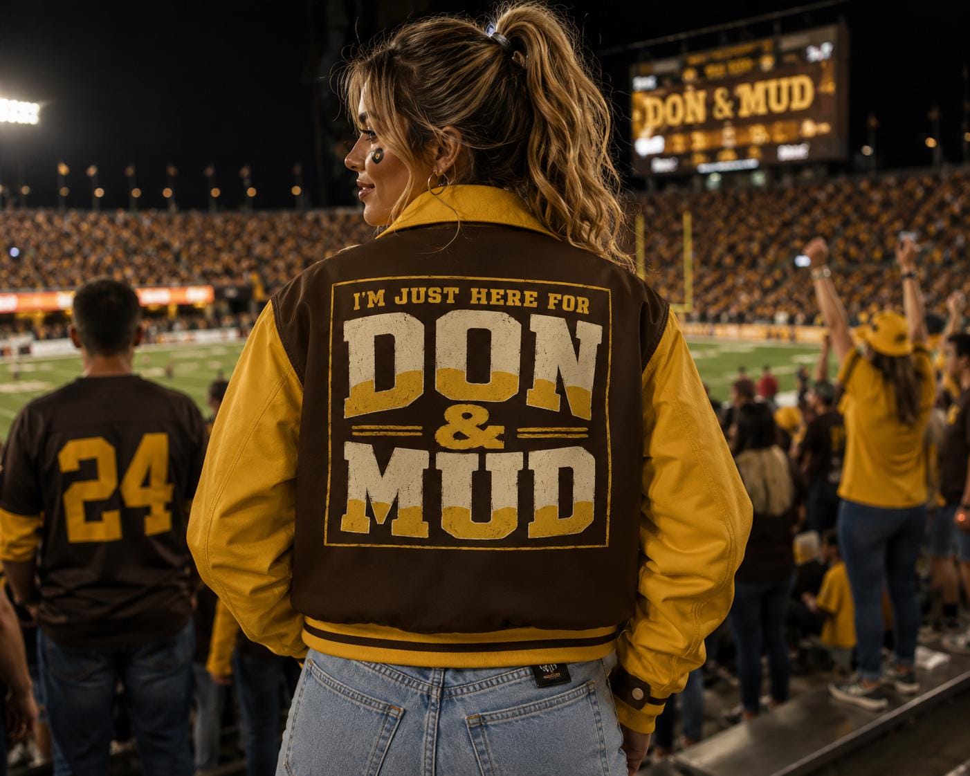 I'm Just Here For Don & Mud Unisex Collared Jacket - A tribute to San Diego Baseball