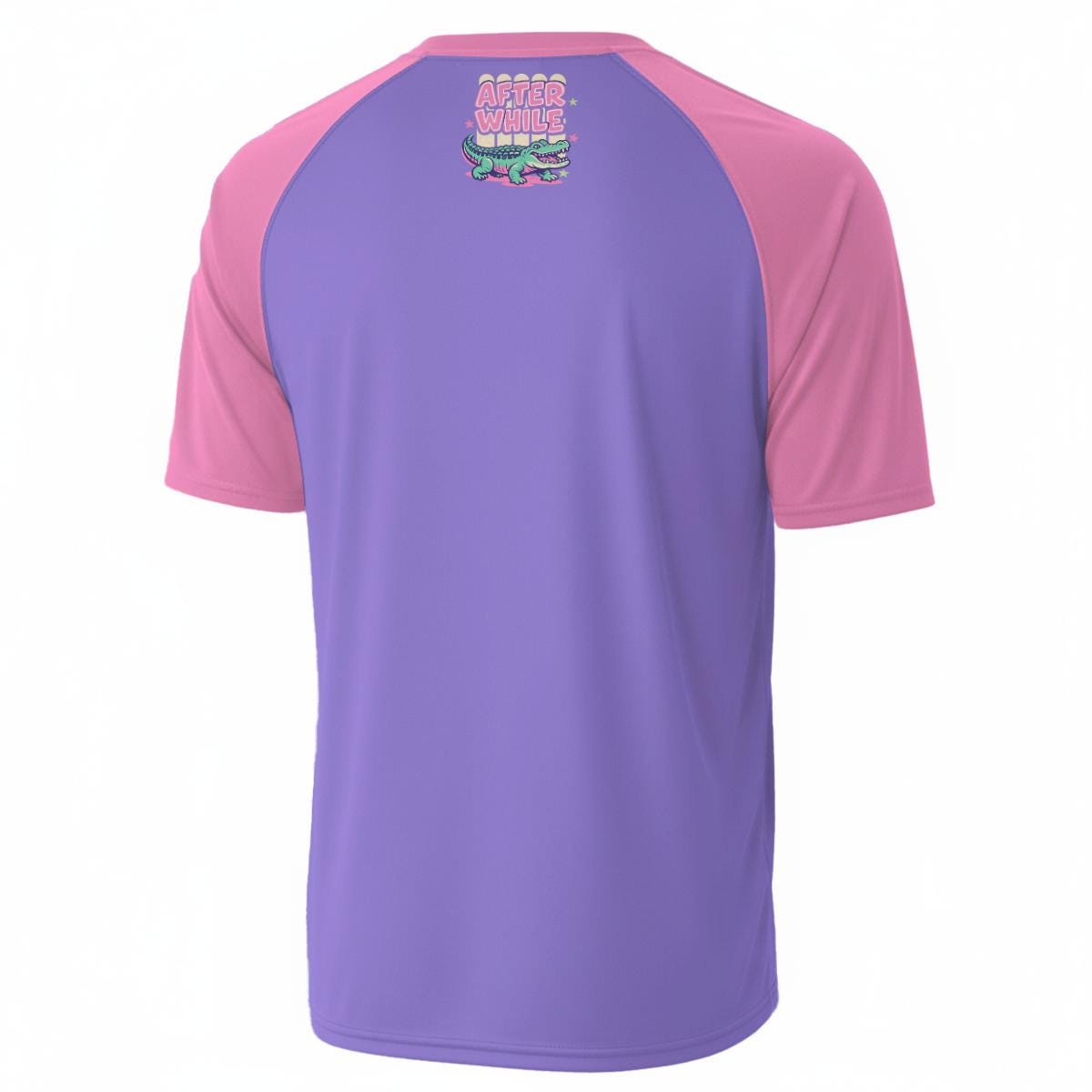 Retro Alligator Graphic T-Shirt, Purple Pink Y2K Pastel Tee