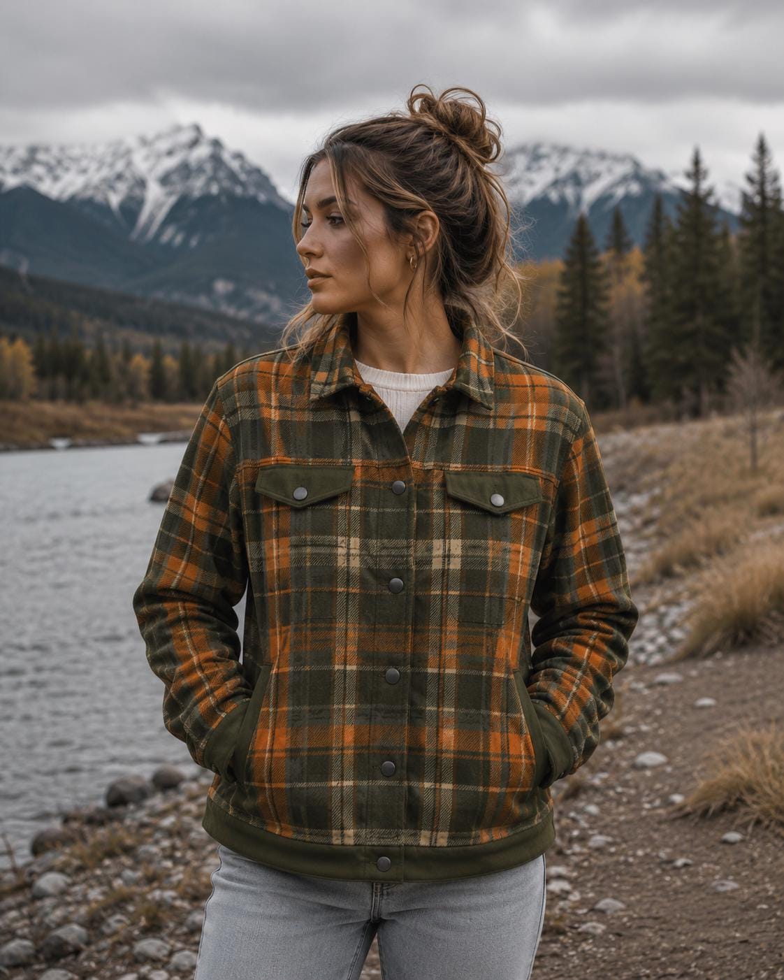 Yellowstone Plaid Shacket – Wilderness Flannel Outdoor Coat
