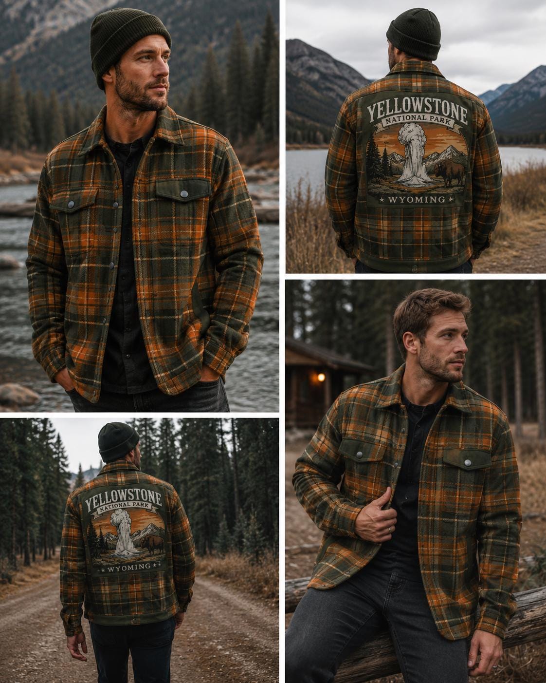Yellowstone Plaid Shacket – Wilderness Flannel Outdoor Coat