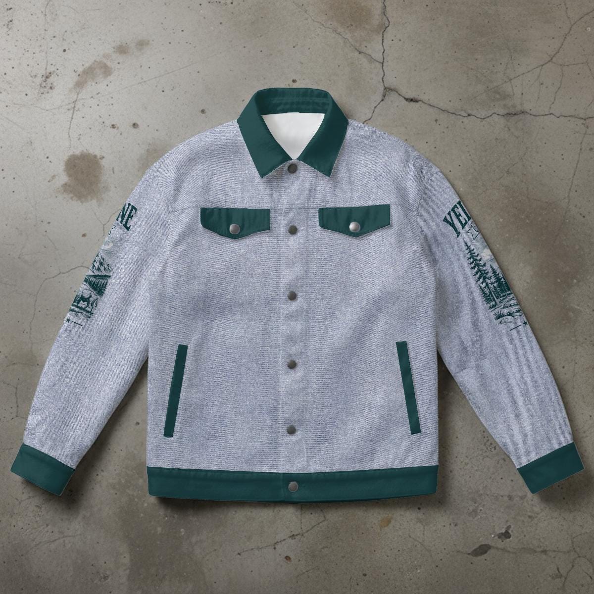 Yellowstone National Park Jacket – Wyoming Wilderness Cabin Coat – Rustic Outdoor Adventure Wear