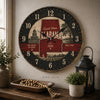 Alabama Rustic Farmhouse Wall Clock, Southern Vintage Decor, Roll Tide Art