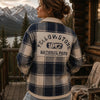 Yellowstone Plaid Shacket: Vintage National Park Flannel Jacket – Rustic Cabin Style