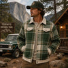 Yosemite National Park Plaid Shacket, Vintage Outdoor Adventure Heritage Coat