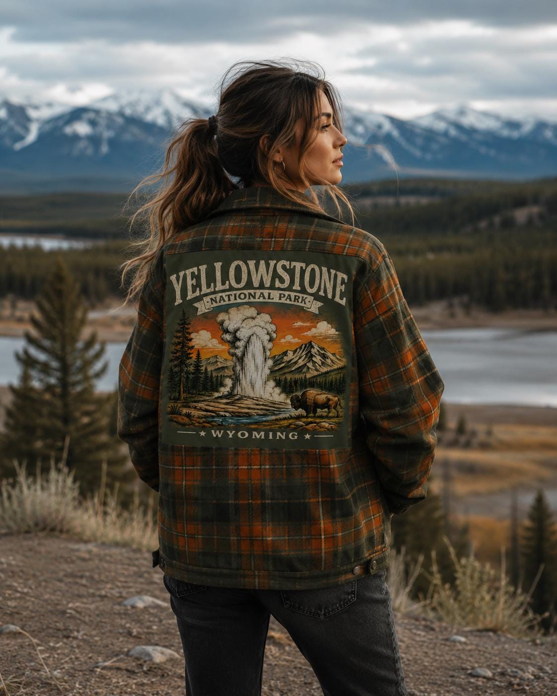 Yellowstone Plaid Shacket – Wilderness Flannel Outdoor Coat