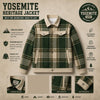 Yosemite National Park Plaid Shacket, Vintage Outdoor Adventure Heritage Coat