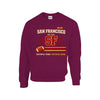 Brown San Francisco Football Graphic Sweatshirt – Bay Area Game Day Streetwear
