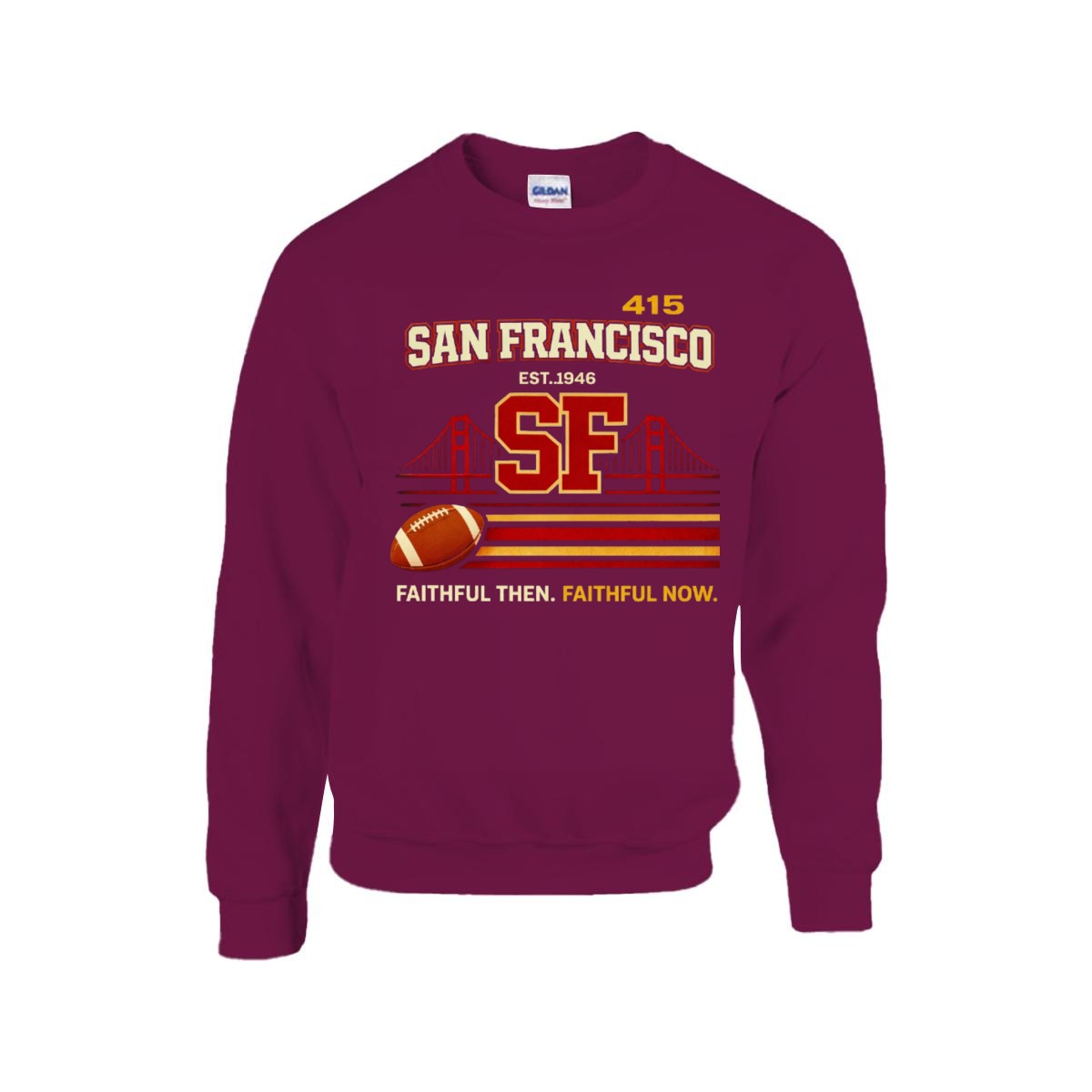 San Francisco Football Graphic Sweatshirt – Bay Area Game Day Streetwear